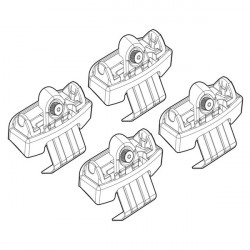 Nordrive RENAULT ESPACE 05/15>  KIT ΑΚΡΑ (ΠΟΔΙΑ) ΓΙΑ ΜΠΑΡΕΣ NORDRIVE