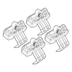 Nordrive RENAULT TWINGO/TWIGO OPENAIR 9/14> KIT ΑΚΡΑ (ΠΟΔΙΑ) ΓΙΑ ΜΠΑΡΕΣ NORDRIVE