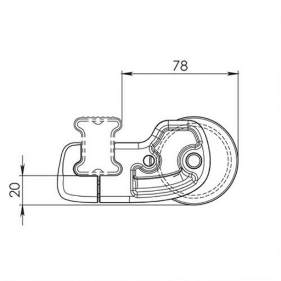 Nordrive ROLLER ΓΙΑ ΜΠΑΡΕΣ ΜΑΥΡΕΣ Κ-7 L=96CM