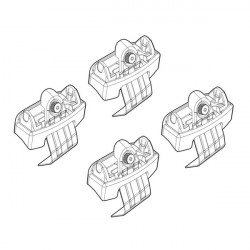 Nordrive SCODA SCALA 5D 06/19> KIT ΑΚΡΑ (ΠΟΔΙΑ) ΓΙΑ ΜΠΑΡΕΣ NORDRIVE