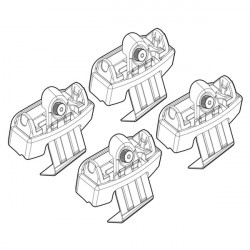 Nordrive SEAT IBIZA 5D 06/08> KIT ΑΚΡΑ (ΠΟΔΙΑ) ΓΙΑ ΜΠΑΡΕΣ NORDRIVE