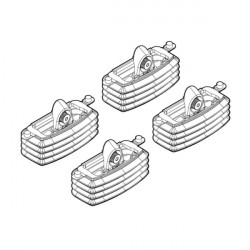 Nordrive SEAT LEON 03/00>08/05 KIT ΑΚΡΑ (ΠΟΔΙΑ) ΓΙΑ ΜΠΑΡΕΣ NORDRIVE