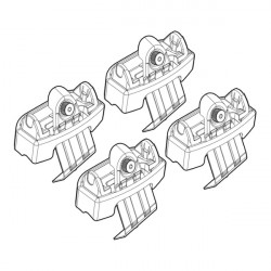 Nordrive SKODA RAPID SPACEBACK 11/13> KIT ΑΚΡΑ (ΠΟΔΙΑ) ΓΙΑ ΜΠΑΡΕΣ NORDRIVE