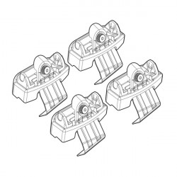 Nordrive VOLVO V50 (no railing) 02/04> KIT ΑΚΡΑ (ΠΟΔΙΑ) ΓΙΑ ΜΠΑΡΕΣ NORDRIVE