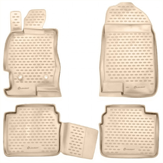 Novline MAZDA 6  2007-12/2012  ΜΑΡΚΕ ΠΑΤΑΚΙΑ ΣΕ ΣΚΑΦΗ NOVLINE (ΜΠΕΖ) - 4 ΤΕΜ.