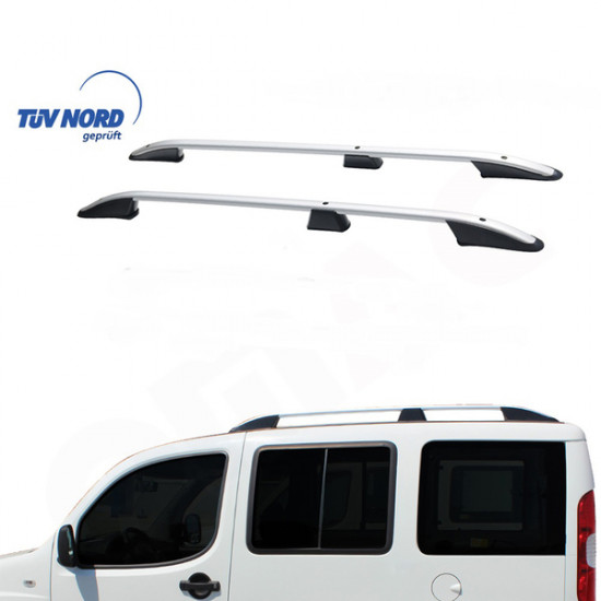 Omtec FIAT DOBLO 00-10 ΠΑΡΑΛΛΗΛΕΣ ΜΠΑΡΕΣ ΟΡΟΦΗΣ ΑΛΟΥΜΙΝΙΟΥ ΑΣΗΜΙ