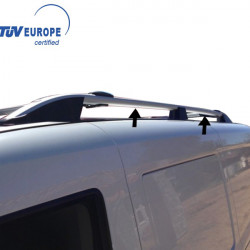 Omtec FIAT DOBLO 2010+ /OPEL COMBO 2010+ ΠΑΡΑΛΛΗΛΕΣ ΜΠΑΡΕΣ ΟΡΟΦΗΣ ΑΛΟΥΜΙΝΙΟΥ L1 ΑΣΗΜΙ