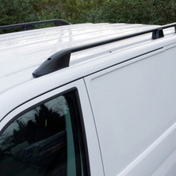 Omtec FIAT DOBLO 2010+ /OPEL COMBO 2010+ ΠΑΡΑΛΛΗΛΕΣ ΜΠΑΡΕΣ ΟΡΟΦΗΣ ΑΛΟΥΜΙΝΙΟΥ L1 ΜΑΥΡΕΣ