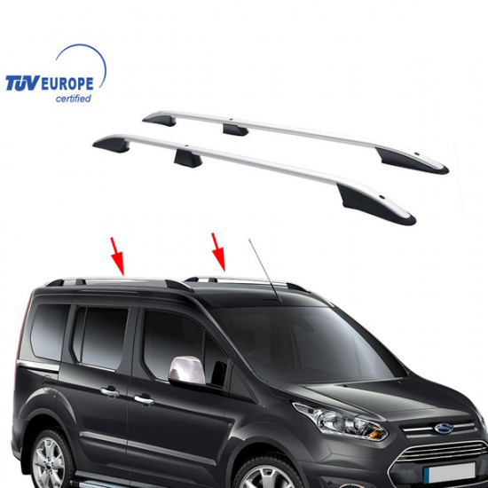 Omtec FORD CONNECT 2014+ ΠΑΡΑΛΛΗΛΕΣ ΜΠΑΡΕΣ ΟΡΟΦΗΣ ΑΛΟΥΜΙΝΙΟΥ L1 ΑΣΗΜΙ