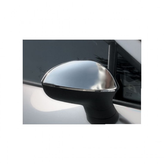 Omtec SEAT IBIZA / LEON / EXEO 5D 2009+ ΚΑΠΑΚΙΑ ΚΑΘΡΕΦΤΩΝ ΧΡΩΜΙΟΥ 2 ΤΕΜ. ΜΕΤΑΛΛΙΚΑ