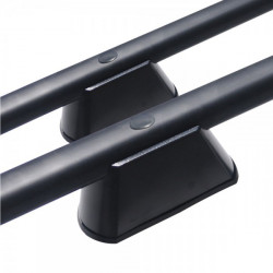 Omtec VW T5 2003-2015 /T6 2015+ ΠΑΡΑΛΛΗΛΕΣ ΜΠΑΡΕΣ ΟΡΟΦΗΣ ΑΛΟΥΜΙΝΙΟΥ L1 ΜΑΥΡΕΣ