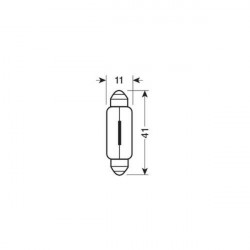 Osram 10W 24V SV8,5-8 11x41mm 10ΤΕΜ.