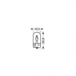 Osram W3W 24V 3W W2,1x9,5d 2ΤΕΜ.