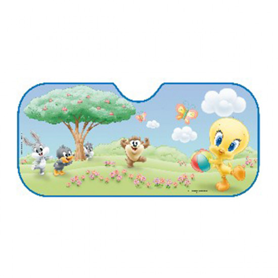 OtoTop ΗΛΙΟΠΡΟΣΤΑΣΙΑ ΕΣΩΤΕΡΙΚΗ ΠΑΡΜΠΡΙΖ BABY TWEETY - FRIENDS (60 Χ 130)