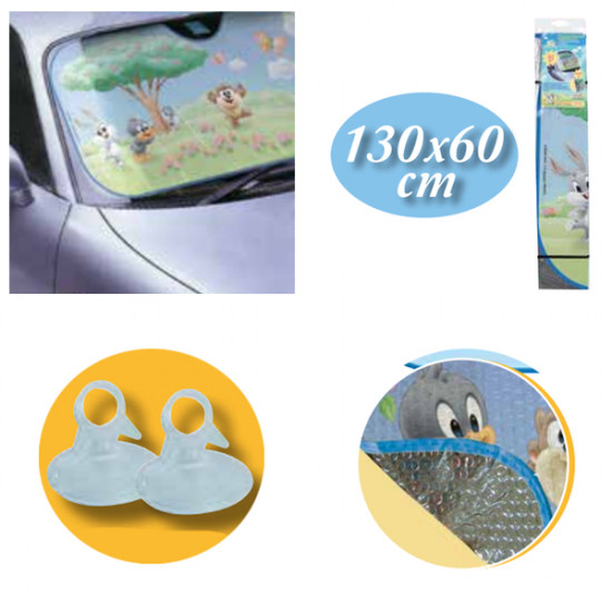 OtoTop ΗΛΙΟΠΡΟΣΤΑΣΙΑ ΕΣΩΤΕΡΙΚΗ ΠΑΡΜΠΡΙΖ BABY TWEETY - FRIENDS (60 Χ 130)