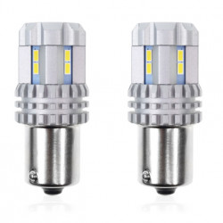 P21 1156 (R5W,R10W) CANBUS 12/24V LED 22xSMD ULTRABRIGHT 3020 ΛΕΥΚΟ 2ΤΕΜ.