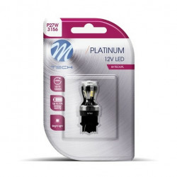 P27W 3156 12/24V W2.5x16d 3,3W 14xSMD LED ΛΕΥΚΟ CANBUS BLISTER  M-TECH - 1ΤΕΜ.