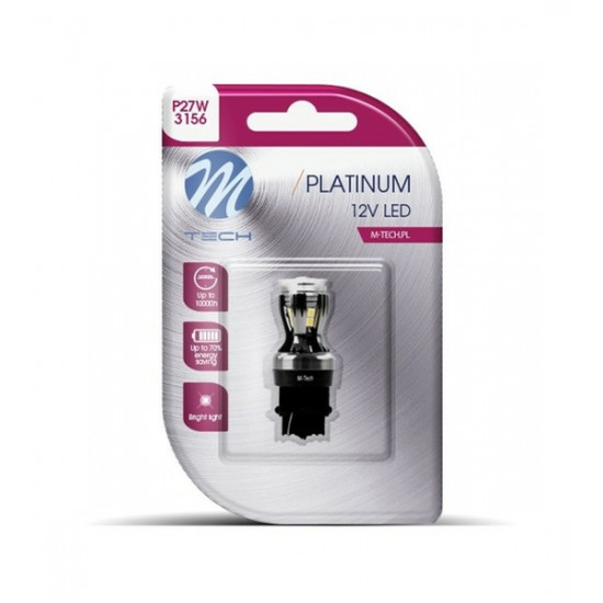 P27W 3156 12/24V W2.5x16d 3,3W 14xSMD LED ΛΕΥΚΟ CANBUS BLISTER M-TECH - 1ΤΕΜ. P27W 3156 12/24V W2.5x16d 3,3W 14xSMD LED ΛΕΥΚΟ CANBUS BLISTER M-TECH - 1ΤΕΜ.