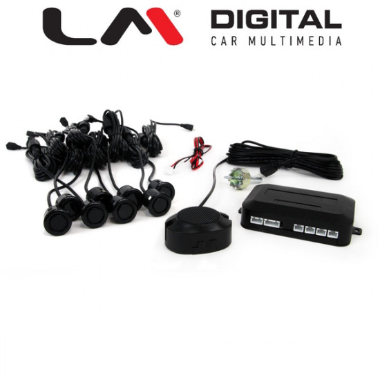 PARKING ΣΕΤ 4 αισθητήρες + Buzzer 19mm - κονεκτορες PARKING 4B GOLD