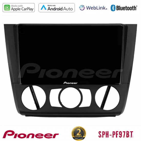 Pioneer SPH-PF97BT Series BMW 1Series E81/E82/E87/E88 (MANUAL A/C) Multimedia Station 9 (Tablet Style) Με Carplay -amp; Android Auto Pioneer SPH-PF97BT Series BMW 1Series E81/E82/E87/E88 (MANUAL A/C) Multimedia Station 9 (Tablet Style) Με Carplay -amp; Android Auto