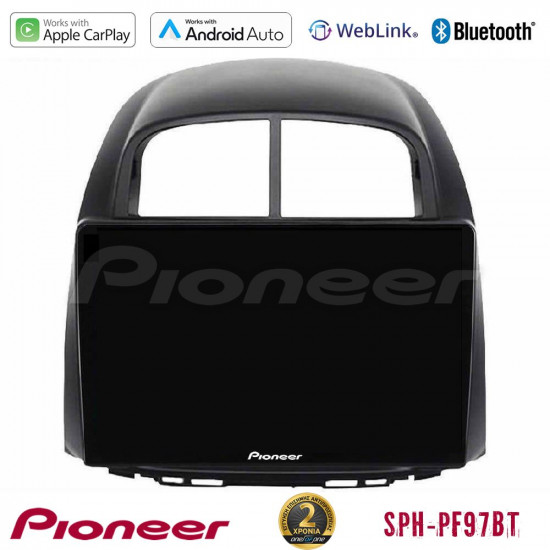 Pioneer SPH-PF97BT Series Daihatsu Sirion/Subaru Justy Multimedia Station 9 (Tablet Style) Με Carplay -amp; Android Auto Pioneer SPH-PF97BT Series Daihatsu Sirion/Subaru Justy Multimedia Station 9 (Tablet Style) Με Carplay -amp; Android Auto