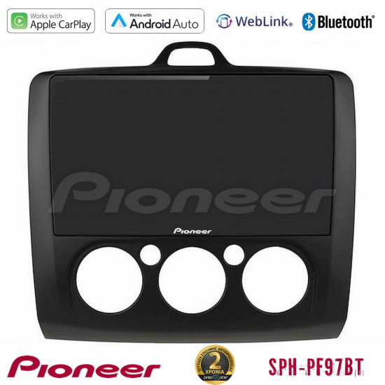 Pioneer SPH-PF97BT Series Ford Focus Manual AC Multimedia Station 9 (Tablet Style) (Μαύρο Χρώμα) Με Carplay -amp; Android Auto Pioneer SPH-PF97BT Series Ford Focus Manual AC Multimedia Station 9 (Tablet Style) (Μαύρο Χρώμα) Με Carplay -amp; Android Auto