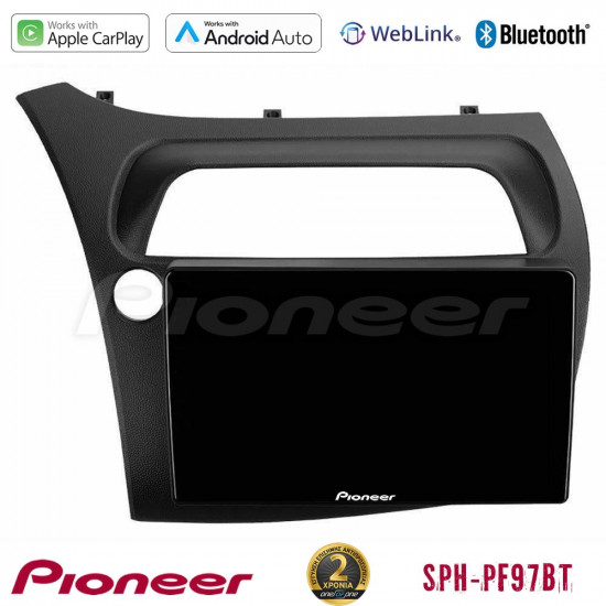 Pioneer SPH-PF97BT Series Honda Civic Hatchback Multimedia Station 9 (Tablet Style) Με Carplay -amp; Android Auto Pioneer SPH-PF97BT Series Honda Civic Hatchback Multimedia Station 9 (Tablet Style) Με Carplay -amp; Android Auto