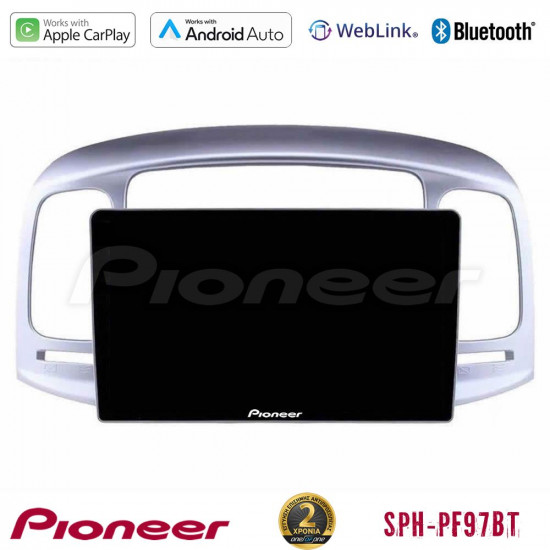 Pioneer SPH-PF97BT Series Hyundai Accent 2006-2011 Multimedia Station 9 (Tablet Style) Με Carplay -amp; Android Auto Pioneer SPH-PF97BT Series Hyundai Accent 2006-2011 Multimedia Station 9 (Tablet Style) Με Carplay -amp; Android Auto