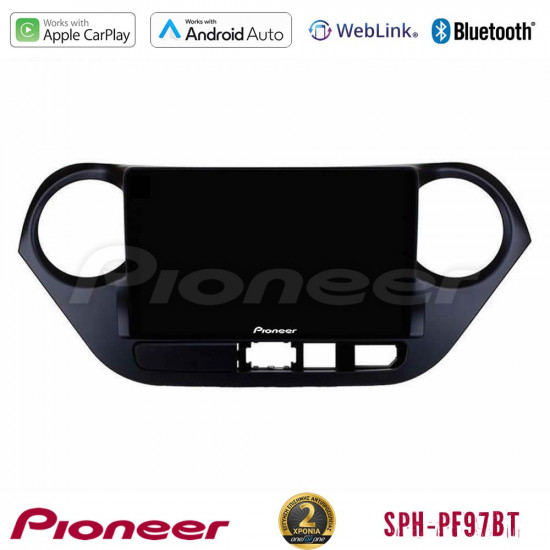 Pioneer SPH-PF97BT Series Hyundai i10 2014-2020 Multimedia Station 9 (Tablet Style) Με Carplay -amp; Android Auto Pioneer SPH-PF97BT Series Hyundai i10 2014-2020 Multimedia Station 9 (Tablet Style) Με Carplay -amp; Android Auto