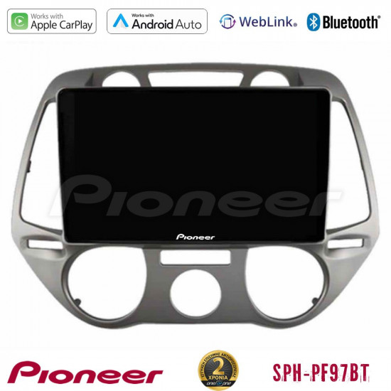 Pioneer SPH-PF97BT Series Hyundai i20 2009-2012 Manual A/C Multimedia Station 9 (Tablet Style) Με Carplay -amp; Android Auto Pioneer SPH-PF97BT Series Hyundai i20 2009-2012 Manual A/C Multimedia Station 9 (Tablet Style) Με Carplay -amp; Android Auto