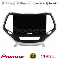 Pioneer SPH-PF97BT Series    Jeep Cherokee 2014-2019 Multimedia Station 9 (Tablet Style) (Ασημί Χρώμα) Με Carplay -amp; Android Auto