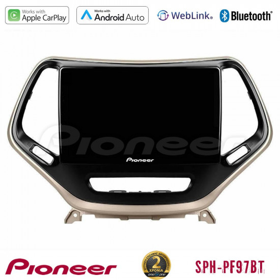 Pioneer SPH-PF97BT Series Jeep Cherokee 2014-2019 Multimedia Station 9 (Tablet Style) Με Carplay -amp; Android Auto Pioneer SPH-PF97BT Series Jeep Cherokee 2014-2019 Multimedia Station 9 (Tablet Style) Με Carplay -amp; Android Auto