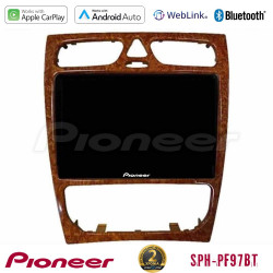 Pioneer SPH-PF97BT Series    Mercedes C Class (W203) Multimedia Station 9 (Tablet Style) (Wooden Style) Με Carplay -amp; Android Auto