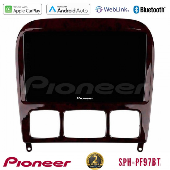 Pioneer SPH-PF97BT Series Mercedes S Class 1999-2004 (W220) Multimedia Station 9 (Tablet Style) Με Carplay -amp; Android Auto Pioneer SPH-PF97BT Series Mercedes S Class 1999-2004 (W220) Multimedia Station 9 (Tablet Style) Με Carplay -amp; Android Auto