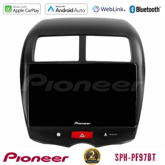 Pioneer SPH-PF97BT Series Mitsubishi ASX Multimedia Station 9 (Tablet Style) Με Carplay -amp; Android Auto Pioneer SPH-PF97BT Series Mitsubishi ASX Multimedia Station 9 (Tablet Style) Με Carplay -amp; Android Auto