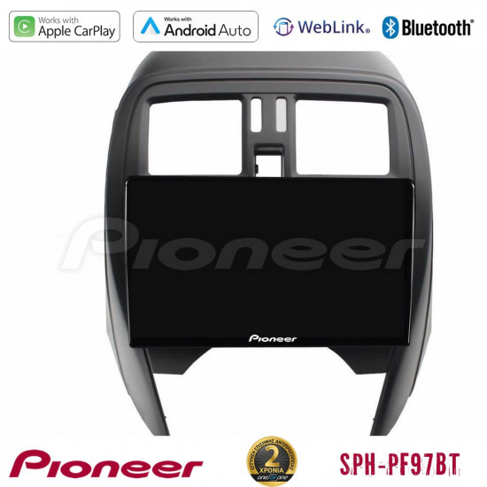 Pioneer SPH-PF97BT Series Nissan Micra 2013-2016 Multimedia Station 9 (Tablet Style) Με Carplay -amp; Android Auto Pioneer SPH-PF97BT Series Nissan Micra 2013-2016 Multimedia Station 9 (Tablet Style) Με Carplay -amp; Android Auto