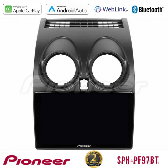 Pioneer SPH-PF97BT Series Nissan Qashqai J10 Multimedia Station 9 (Tablet Style) Με Carplay -amp; Android Auto Pioneer SPH-PF97BT Series Nissan Qashqai J10 Multimedia Station 9 (Tablet Style) Με Carplay -amp; Android Auto