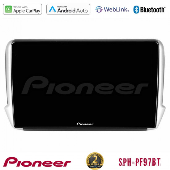 Pioneer SPH-PF97BT Series Peugeot 208/2008 Multimedia Station 9 (Tablet Style) Με Carplay -amp; Android Auto Pioneer SPH-PF97BT Series Peugeot 208/2008 Multimedia Station 9 (Tablet Style) Με Carplay -amp; Android Auto