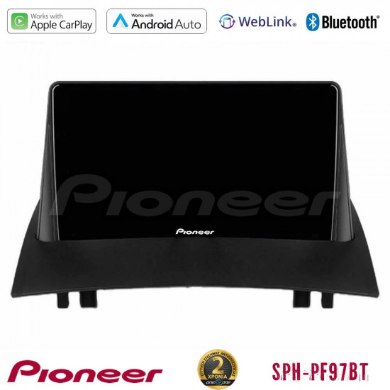 Pioneer SPH-PF97BT Series    Renault Megane 2 2002-2008 Multimedia Station 9 (Tablet Style) Με Carplay -amp; Android Auto