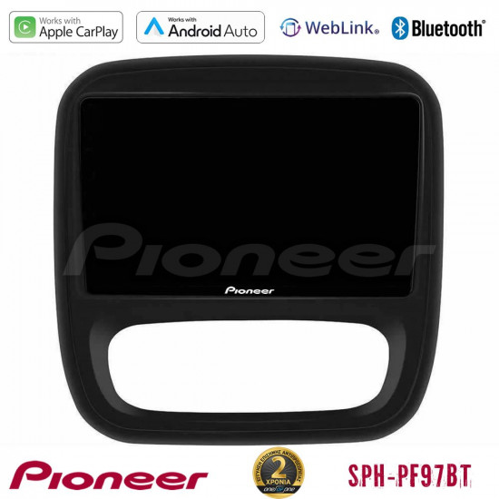 Pioneer SPH-PF97BT Series    Renault/Nissan/Opel/Fiat Multimedia Station 9 (Tablet Style) Με Carplay -amp; Android Auto