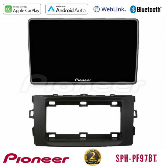 Pioneer SPH-PF97BT Series    Toyota Auris 2013-2016 Multimedia Station 9 (Tablet Style) Με Carplay -amp; Android Auto