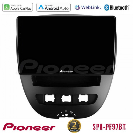 Pioneer SPH-PF97BT Series Toyota Aygo/Citroen C1/Peugeot 107 Multimedia Station 9 (Tablet Style) Με Carplay -amp; Android Auto Pioneer SPH-PF97BT Series Toyota Aygo/Citroen C1/Peugeot 107 Multimedia Station 9 (Tablet Style) Με Carplay -amp; Android Auto