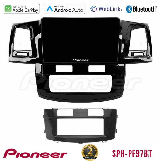 Pioneer SPH-PF97BT Series Toyota Hilux 2007-2011 Multimedia Station 9 (Tablet Style) Με Carplay -amp; Android Auto Pioneer SPH-PF97BT Series Toyota Hilux 2007-2011 Multimedia Station 9 (Tablet Style) Με Carplay -amp; Android Auto