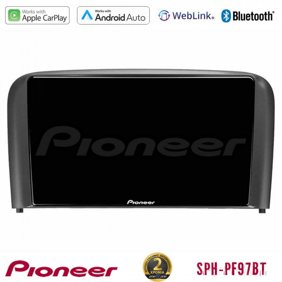 Pioneer SPH-PF97BT Series Volvo S80 1998-2006 Multimedia Station 9 (Tablet Style) Με Carplay -amp; Android Auto Pioneer SPH-PF97BT Series Volvo S80 1998-2006 Multimedia Station 9 (Tablet Style) Με Carplay -amp; Android Auto