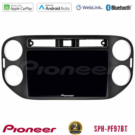 Pioneer SPH-PF97BT Series VW Tiguan Multimedia Station 9 (Tablet Style) (23mm alarm button) Με Carplay -amp; Android Auto Pioneer SPH-PF97BT Series VW Tiguan Multimedia Station 9 (Tablet Style) (23mm alarm button) Με Carplay -amp; Android Auto