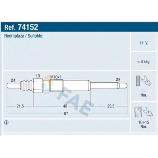 ΠΡΟΘΕΡΜΑΝΤΗΡΑΣ ΚΑΥΣΙΜΟΥ DIESEL E 74152 FAE