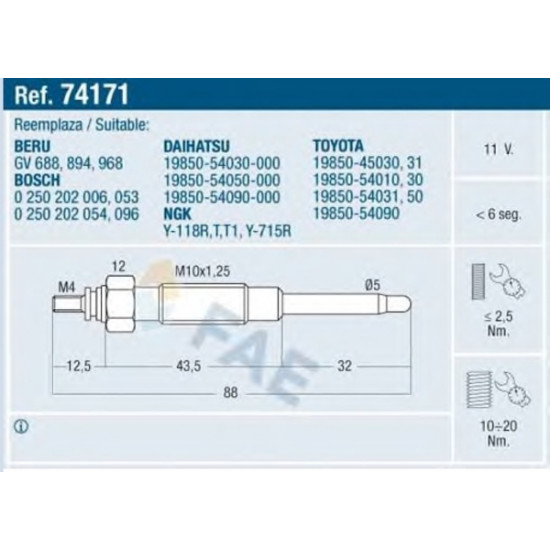 ΠΡΟΘΕΡΜΑΝΤΗΡΑΣ ΚΑΥΣΙΜΟΥ DIESEL E 74171 FAE