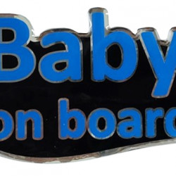 Race Axion BABY ON BOARD ΑΥΤΟΚΟΛΛΗΤΟ ΕΞΩΤΕΡΙΚΗΣ ΧΡΗΣΗΣ 13,1 Χ 8,3cm ΜΠΛΕ/ΜΑΥΡΟ/ΧΡΩΜΙΟ ΜΕ ΕΠΙΚΑΛΥΨΗ ΕΠΟΞΕΙΔΙΚΗΣ ΡΥΤΙΝΗΣ (ΥΓΡΟ ΓΥΑΛΙ) - 1 ΤΕΜ.