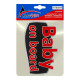 Race Axion BABY ON BOARD ΑΥΤΟΚΟΛΛΗΤΟ ΕΞΩΤΕΡΙΚΗΣ ΧΡΗΣΗΣ 18,7 Χ 11,9 cm ΚΟΚΚΙΝΟ/ΜΑΥΡΟ/ΧΡΩΜΙΟ ΜΕ ΕΠΙΚΑΛΥΨΗ ΕΠΟΞΕΙΔΙΚΗΣ ΡΥΤΙΝΗΣ (ΥΓΡΟ ΓΥΑΛΙ) - 1 ΤΕΜ.
