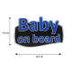 Race Axion BABY ON BOARD ΑΥΤΟΚΟΛΛΗΤΟ ΕΞΩΤΕΡΙΚΗΣ ΧΡΗΣΗΣ 18,7 Χ 11,9 cm ΜΠΛΕ/ΜΑΥΡΟ/ΧΡΩΜΙΟ ΜΕ ΕΠΙΚΑΛΥΨΗ ΕΠΟΞΕΙΔΙΚΗΣ ΡΥΤΙΝΗΣ (ΥΓΡΟ ΓΥΑΛΙ) - 1 ΤΕΜ.